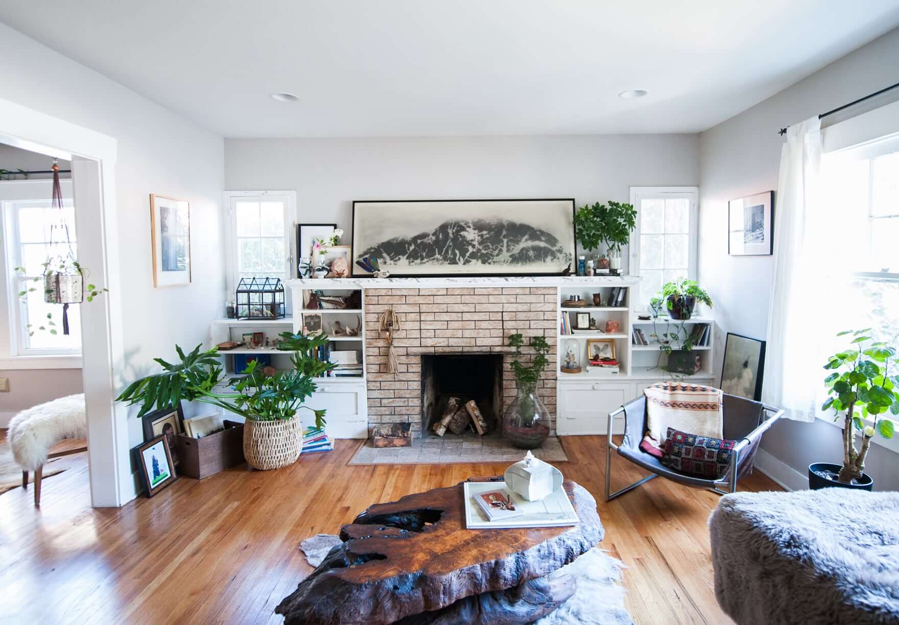 rustic decor, eclectic decor, living room decor